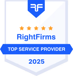 Top Service Provider Award Badge by RightFirms