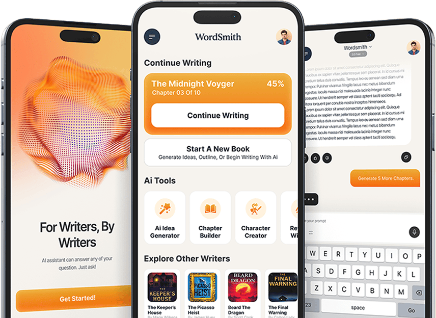 WordSmith Pro App Screens
