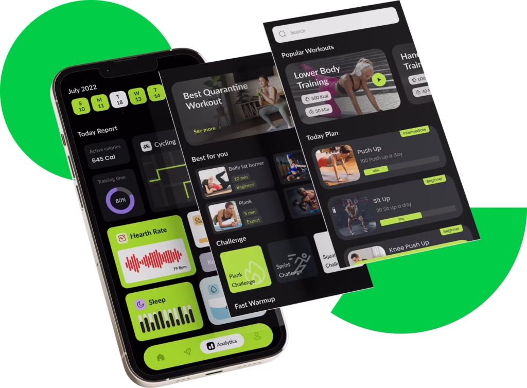 Fitness app development